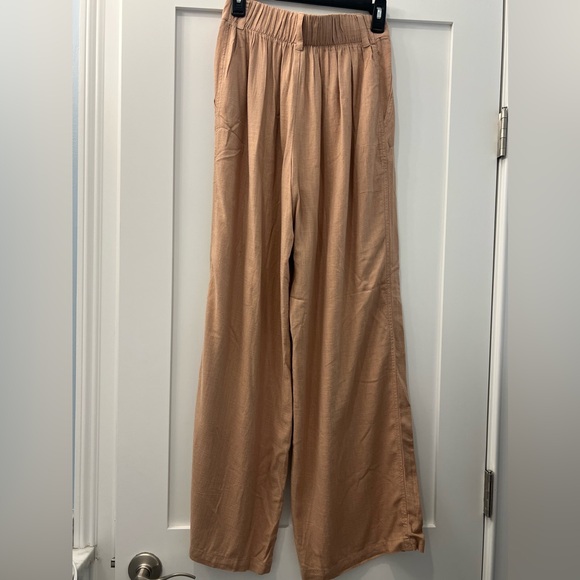 Wild Fable pink linen trouser pants - Picture 2 of 7